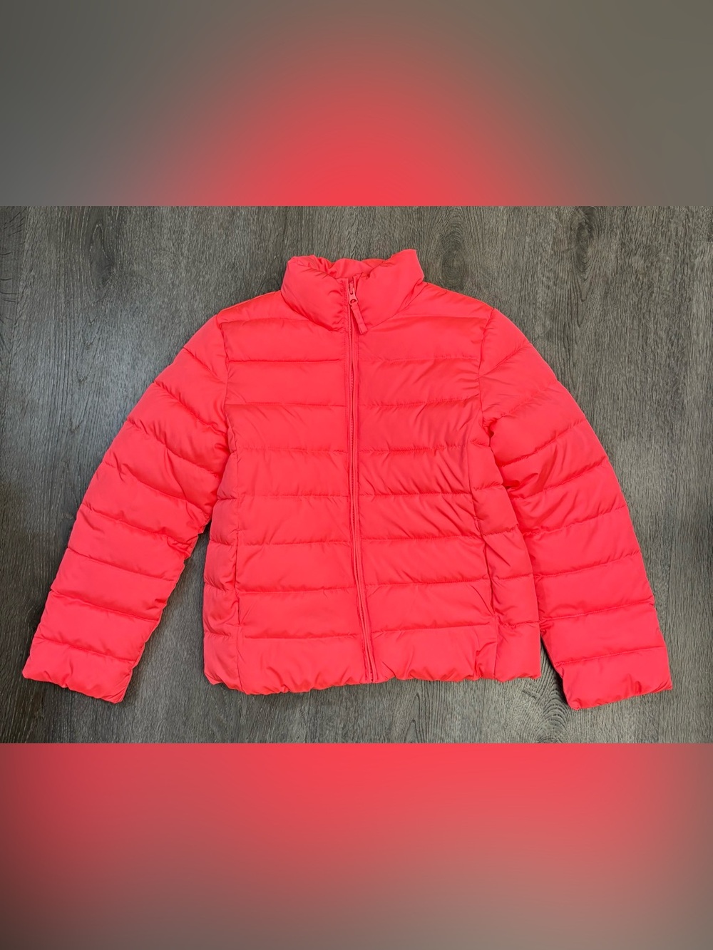 NWOT The Children’s Place Puffer Coat Girls Large 10-12 Peachy Pink Color School